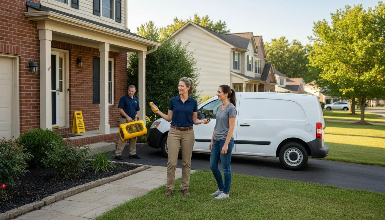 Residential water damage restoration in Rosedale, LA